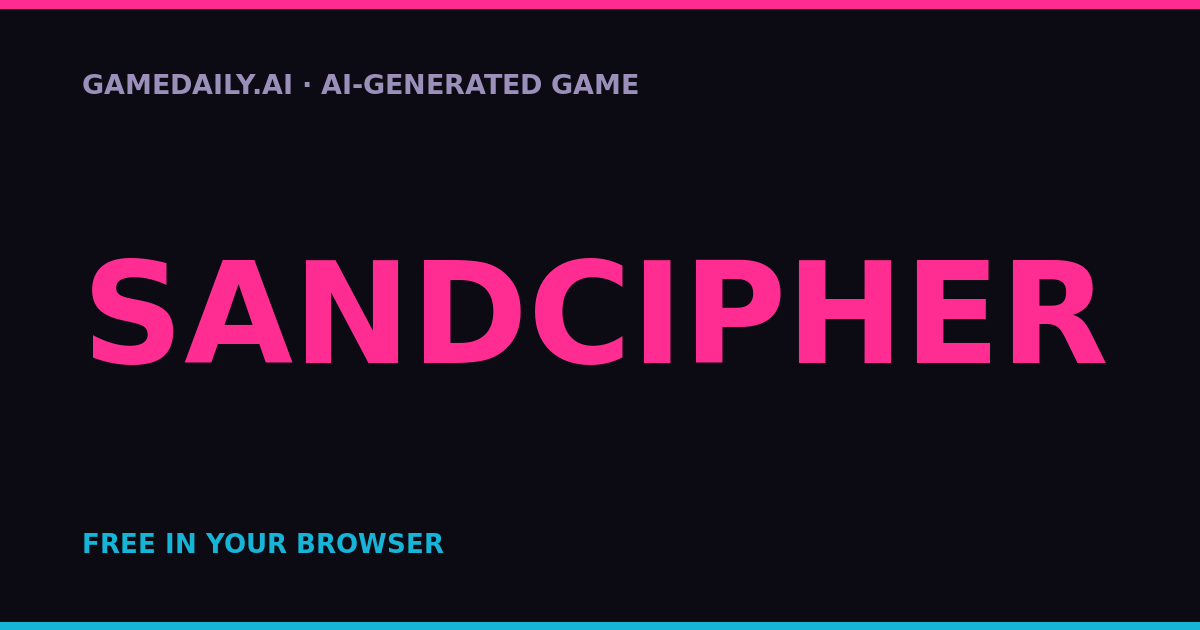 Sandcipher — AI game thumbnail