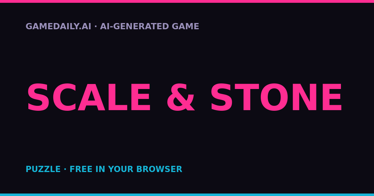 Scale & Stone — AI game thumbnail