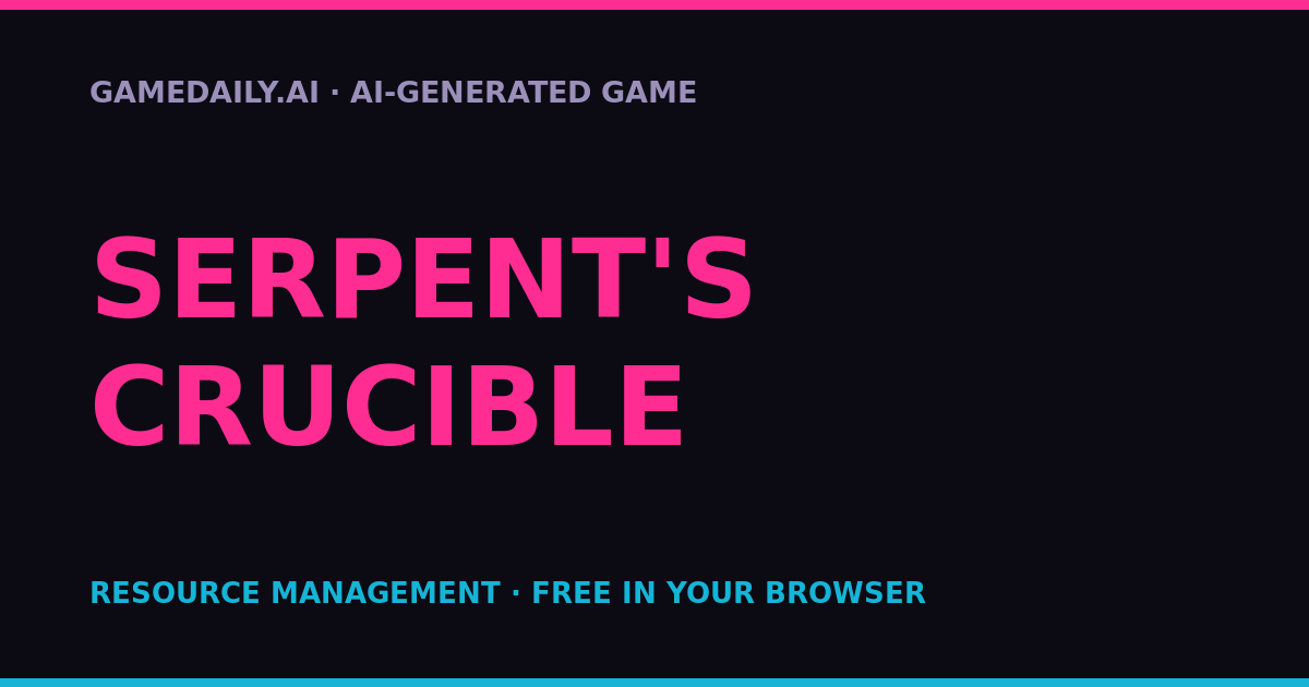 Serpent's Crucible — AI game thumbnail