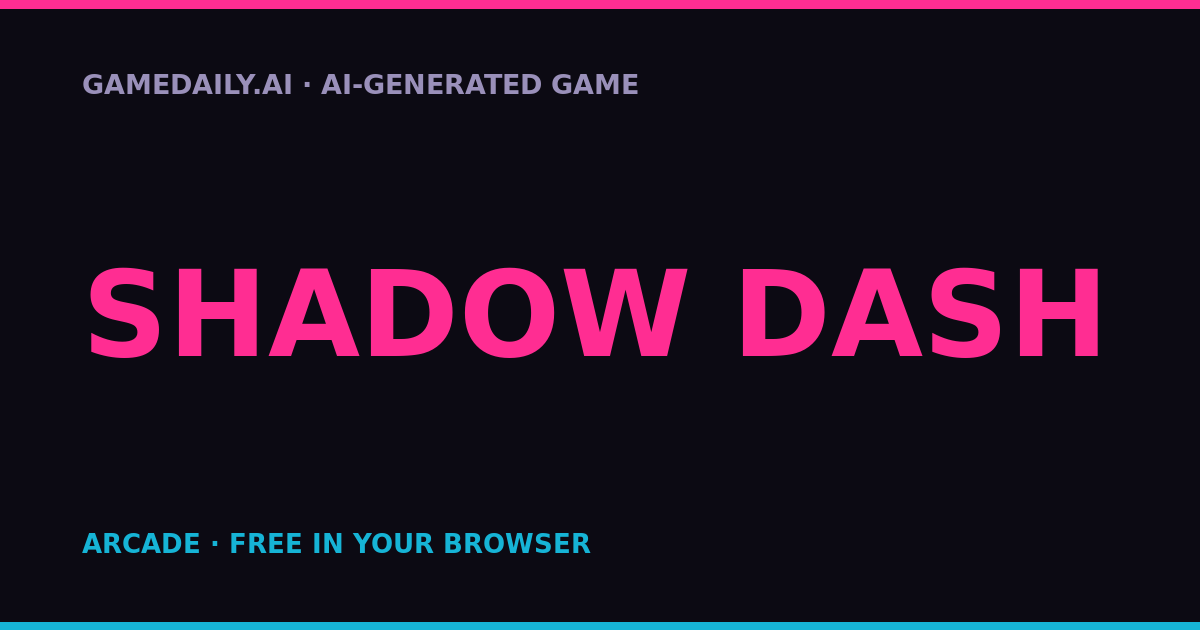 Shadow Dash — AI game thumbnail