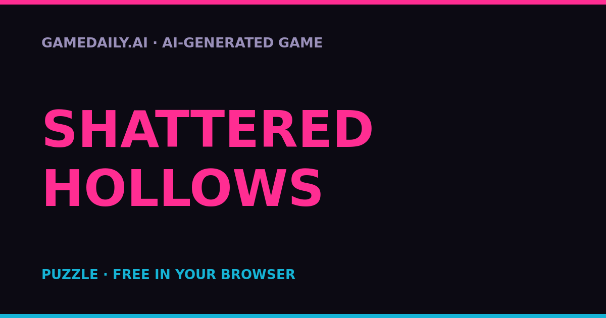 Shattered Hollows — AI game thumbnail