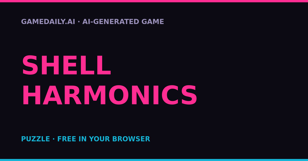 Shell Harmonics — AI game thumbnail