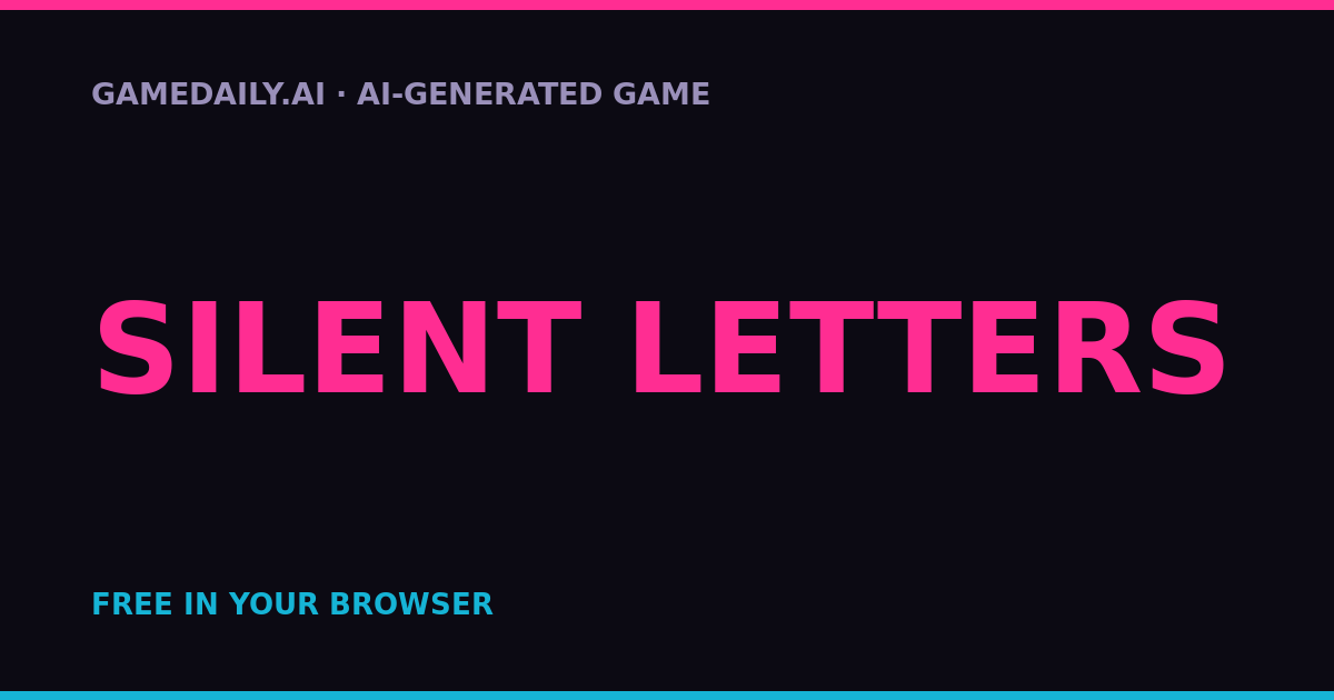 Silent Letters — AI game thumbnail