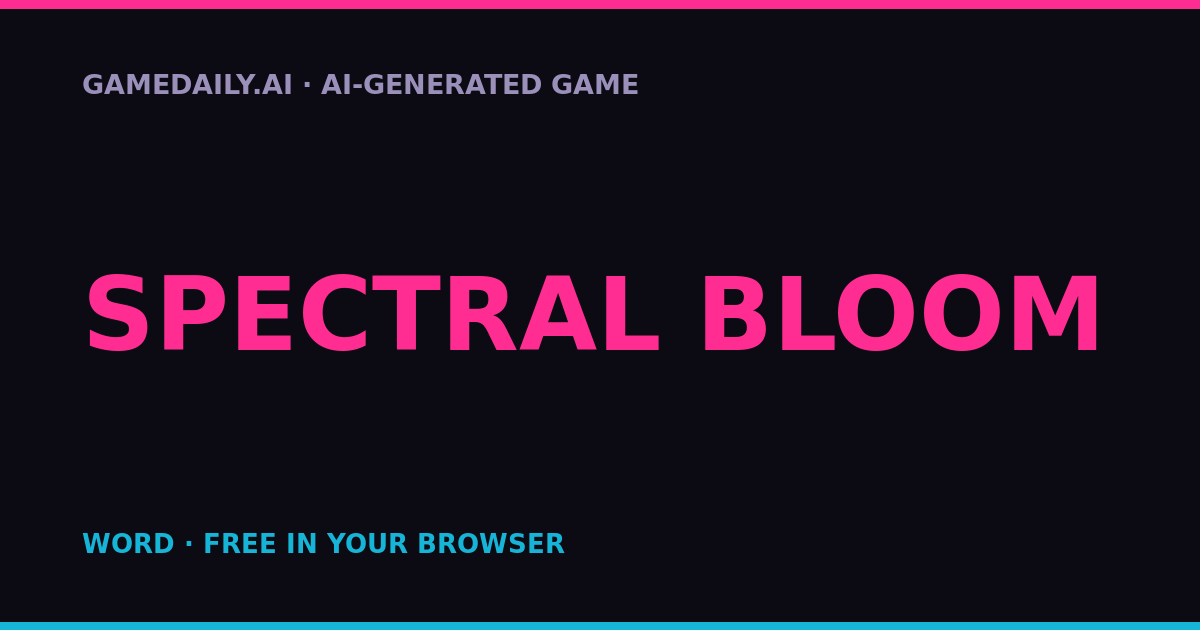 Spectral Bloom — AI game thumbnail