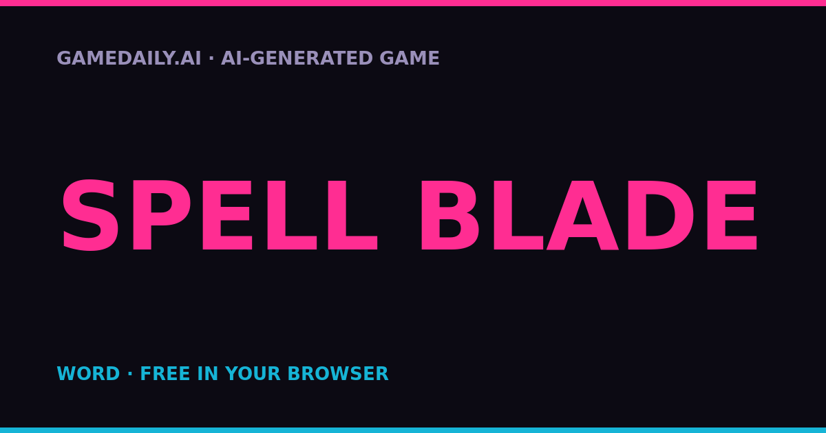 Spell Blade — AI game thumbnail