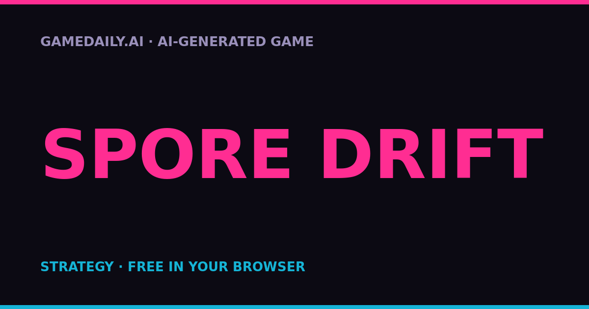 Spore Drift — AI game thumbnail