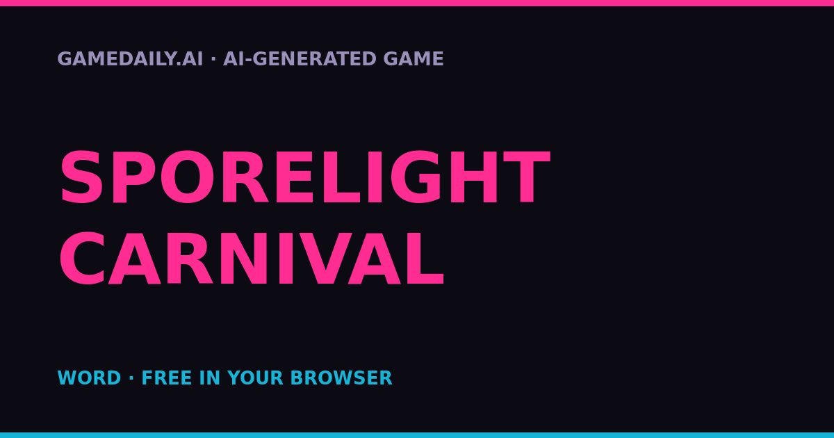 Sporelight Carnival — AI game thumbnail