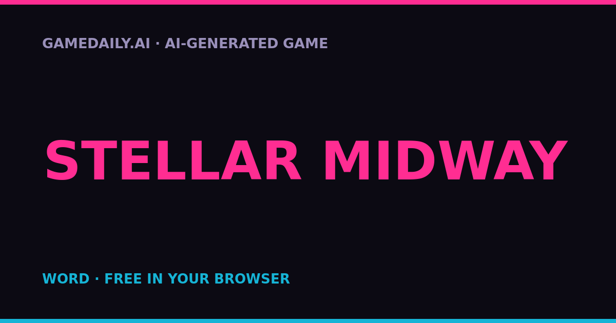 Stellar Midway — AI game thumbnail