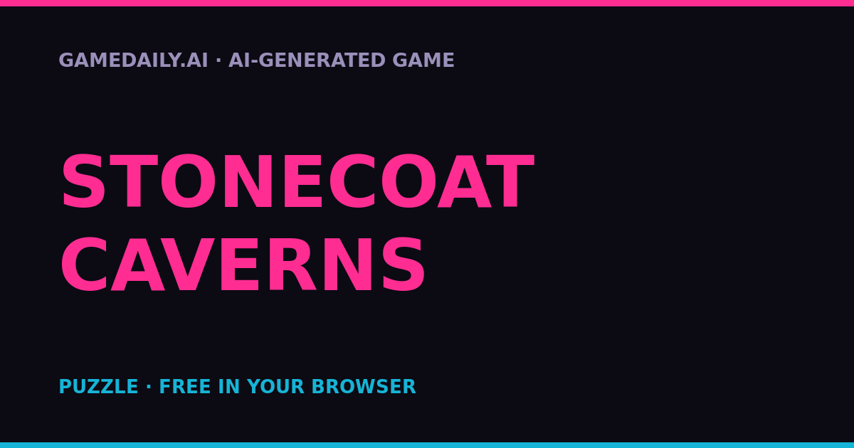 Stonecoat Caverns — AI game thumbnail