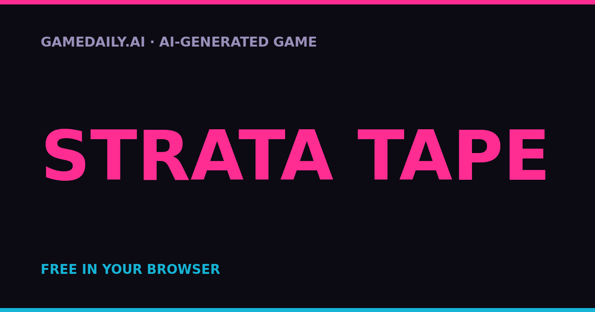 STRATA TAPE — AI game thumbnail