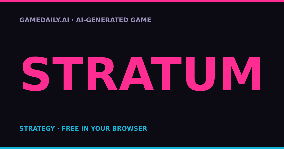 STRATUM — AI game thumbnail