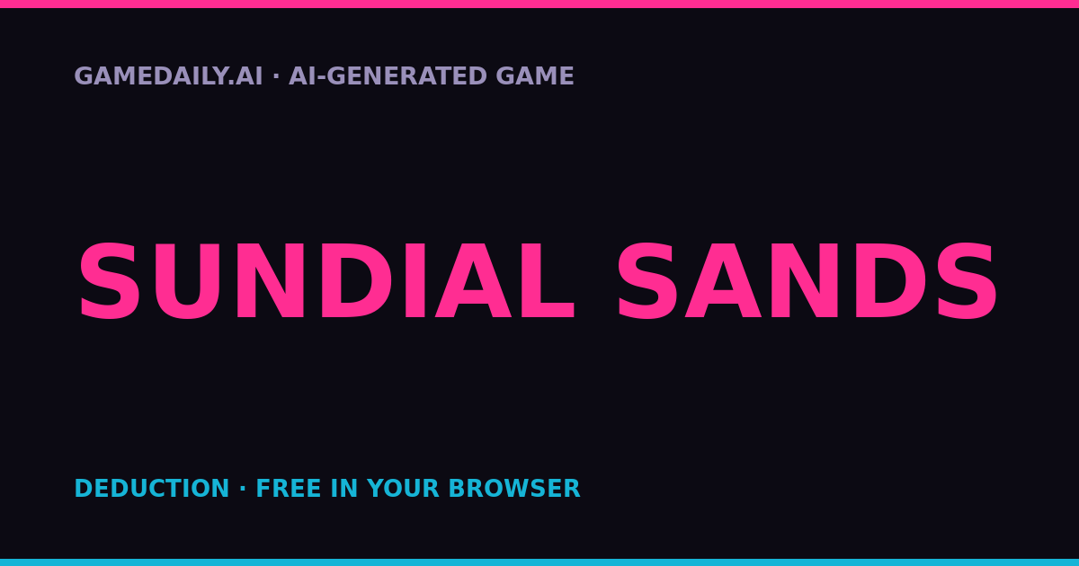 Sundial Sands — AI game thumbnail