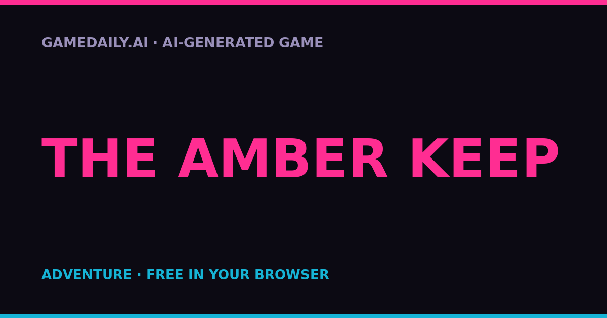 The Amber Keep — AI game thumbnail