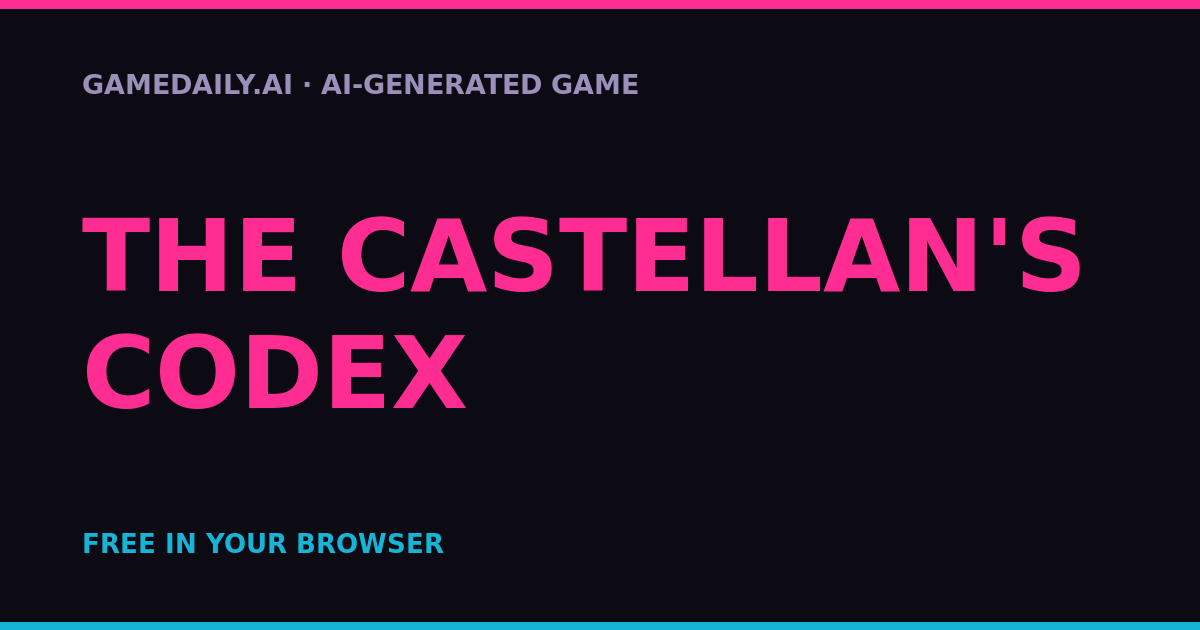 The Castellan's Codex — AI game thumbnail