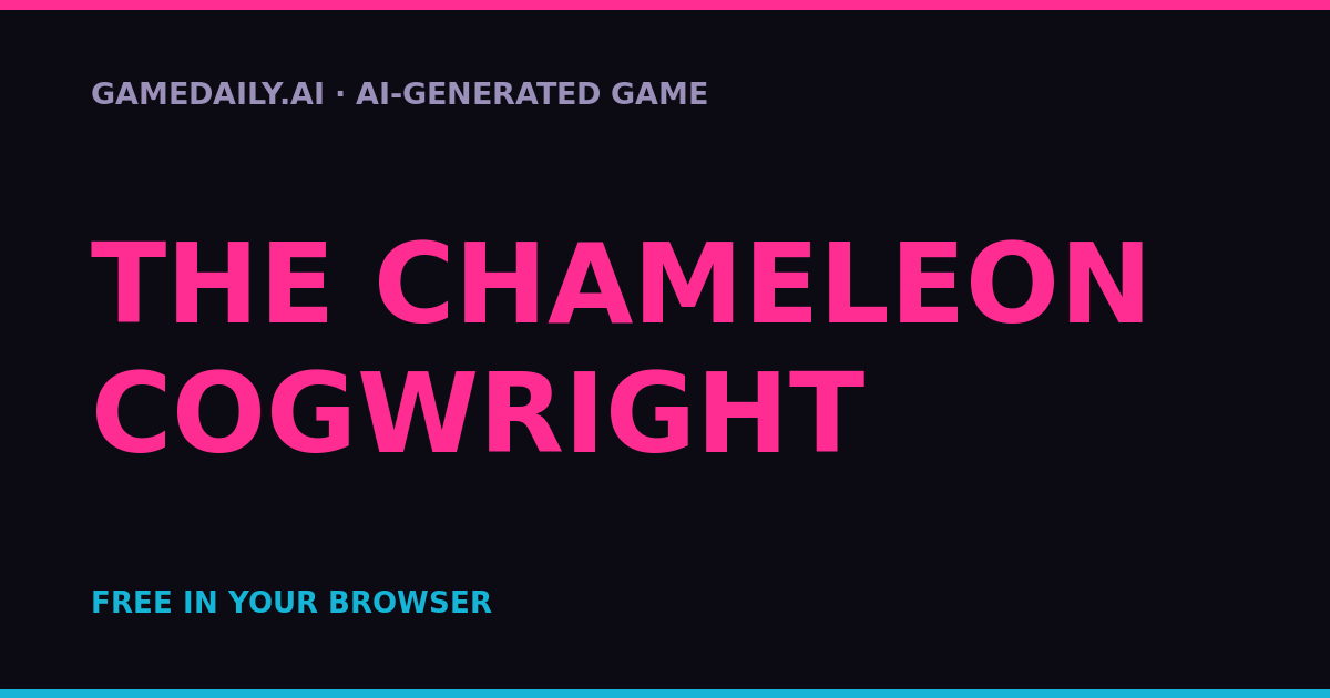 The Chameleon Cogwright — AI game thumbnail