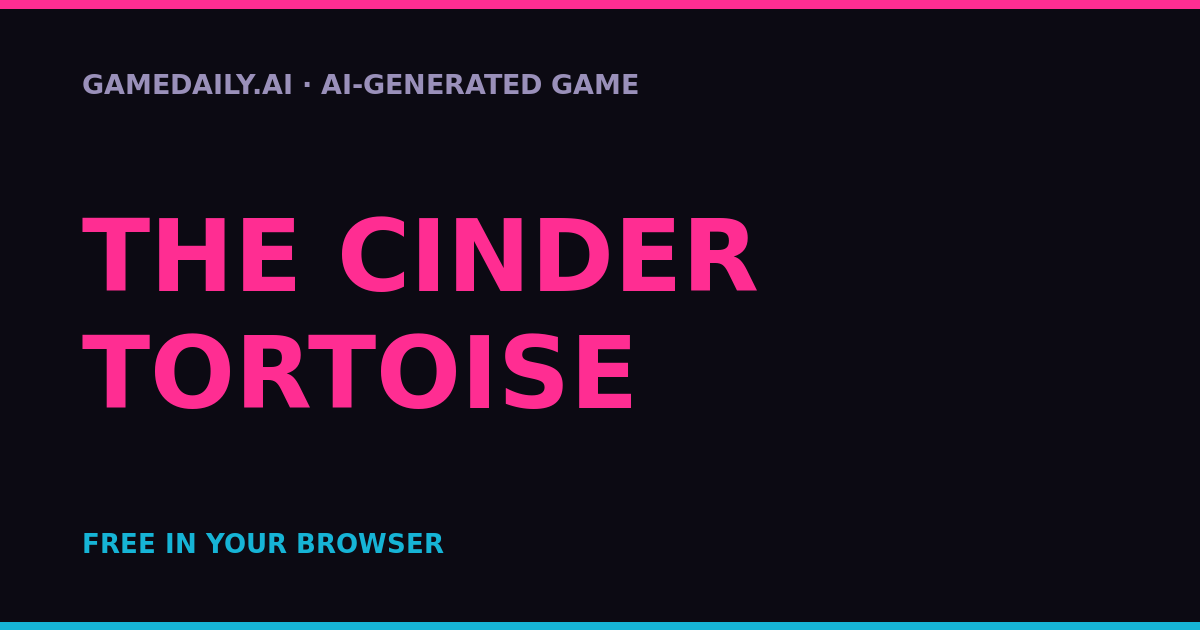 The Cinder Tortoise — AI game thumbnail