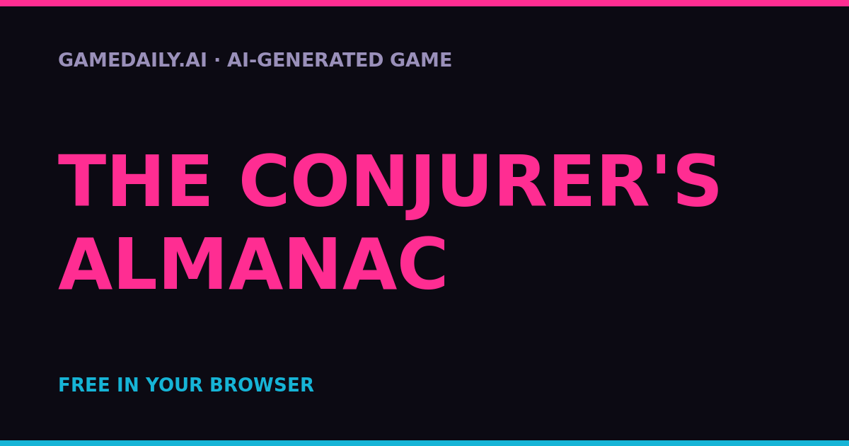 The Conjurer's Almanac — AI game thumbnail