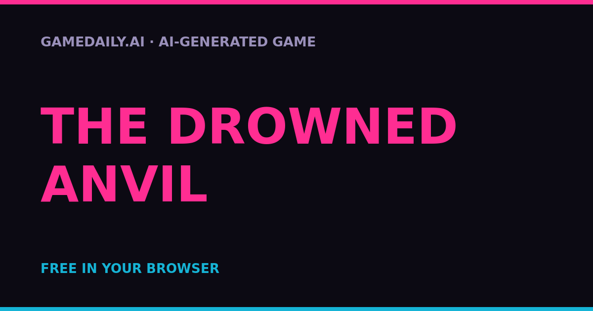 The Drowned Anvil — AI game thumbnail