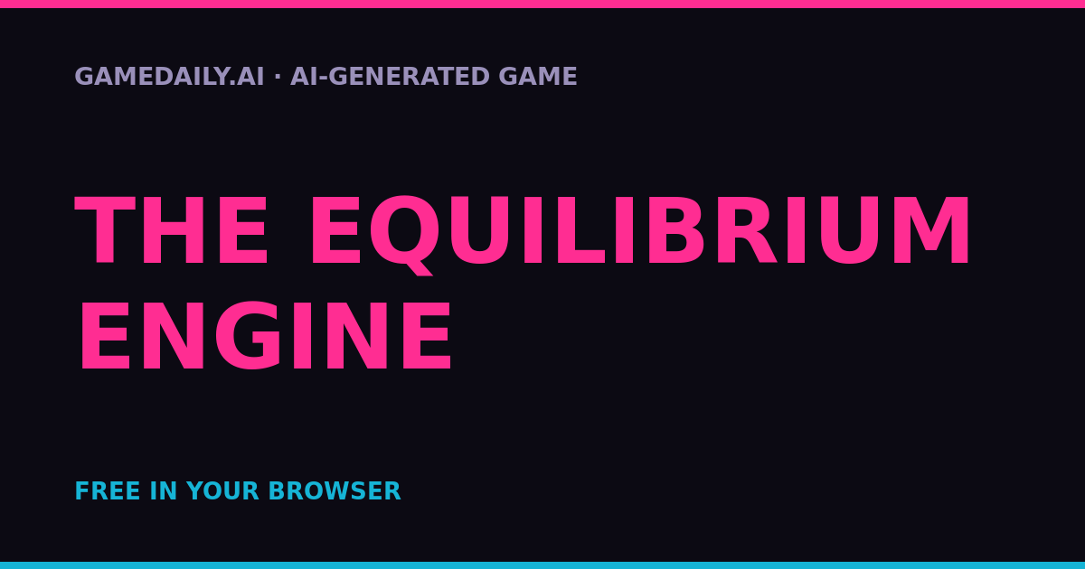 The Equilibrium Engine — AI game thumbnail