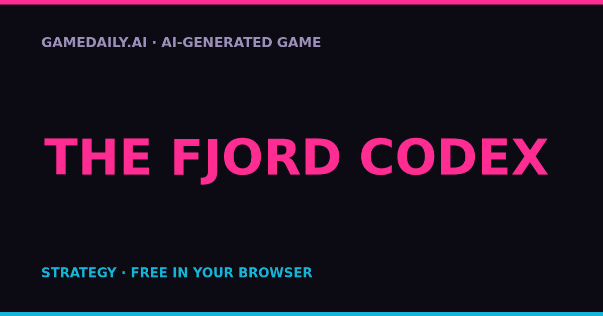 The Fjord Codex — AI game thumbnail