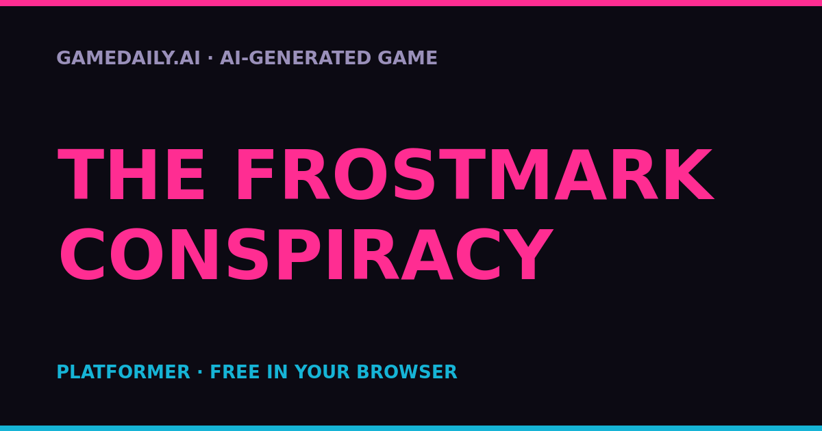 The Frostmark Conspiracy — AI game thumbnail