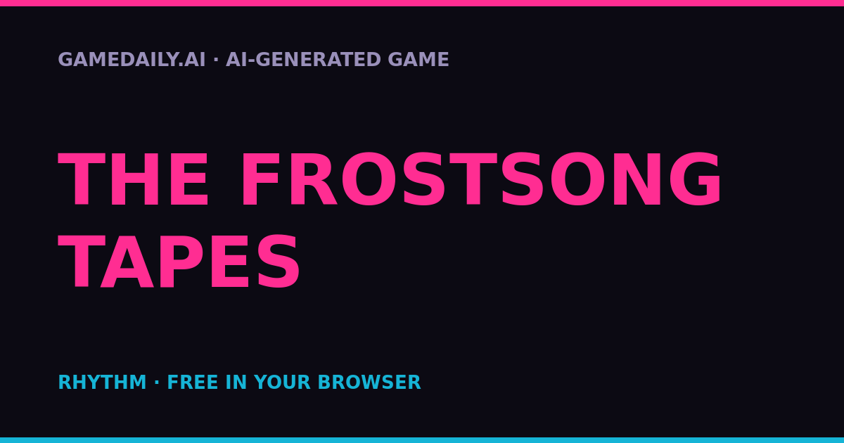 The Frostsong Tapes — AI game thumbnail