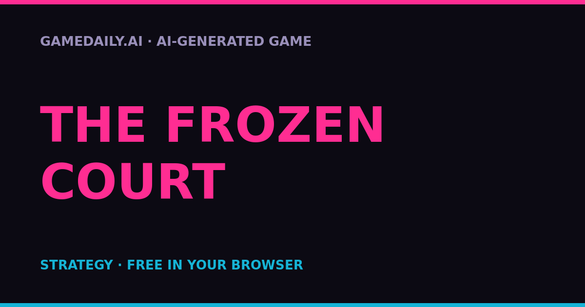 The Frozen Court — AI game thumbnail