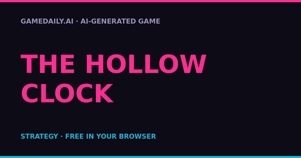 The Hollow Clock — AI game thumbnail