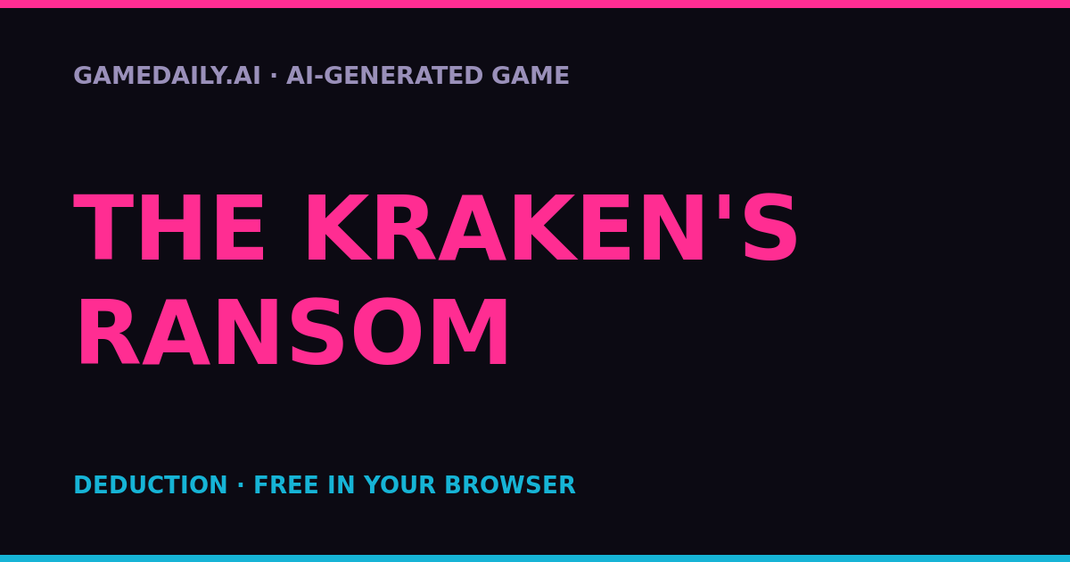 The Kraken's Ransom — AI game thumbnail