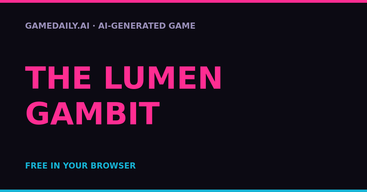THE LUMEN GAMBIT — AI game thumbnail