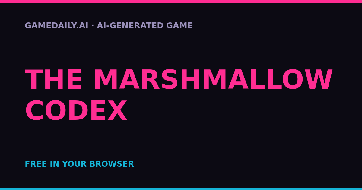 The Marshmallow Codex — AI game thumbnail