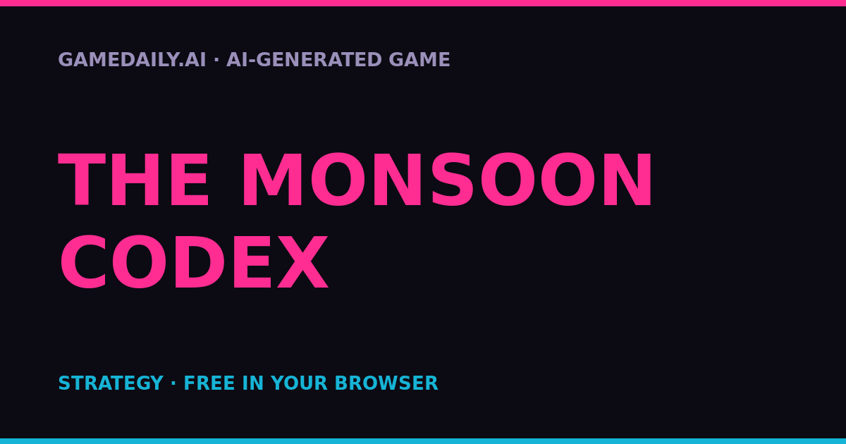 The Monsoon Codex — AI game thumbnail
