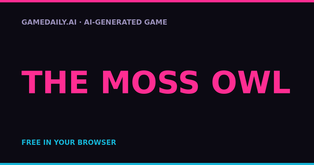 The Moss Owl — AI game thumbnail