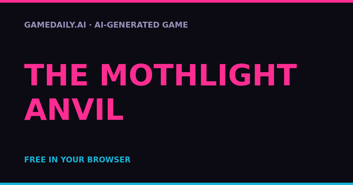 The Mothlight Anvil — AI game thumbnail