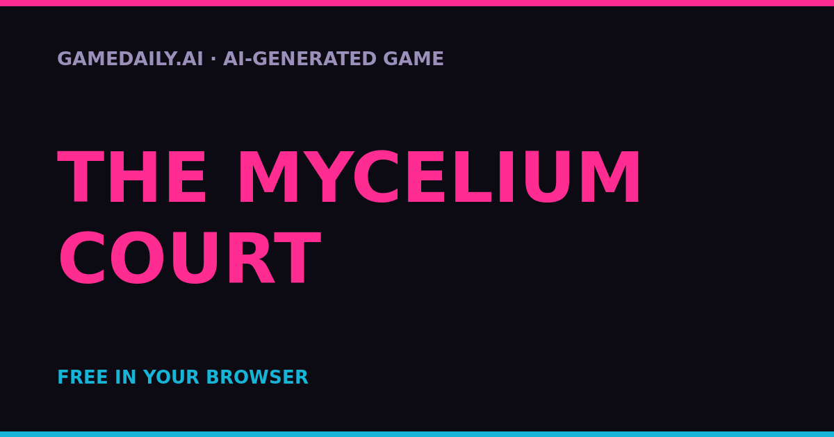 The Mycelium Court — AI game thumbnail