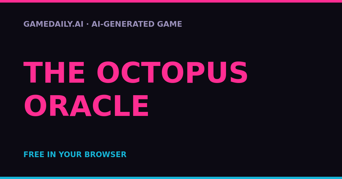 The Octopus Oracle — AI game thumbnail