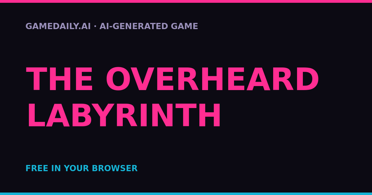 The Overheard Labyrinth — AI game thumbnail