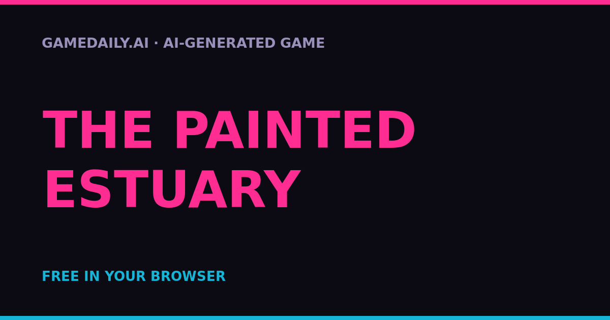 The Painted Estuary — AI game thumbnail