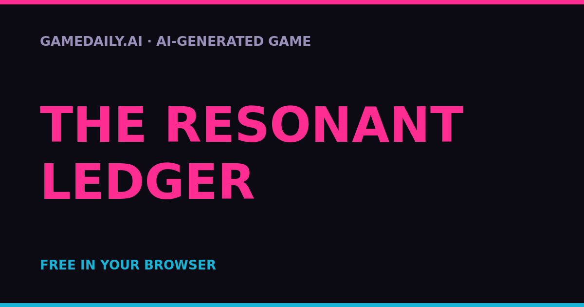 The Resonant Ledger — AI game thumbnail