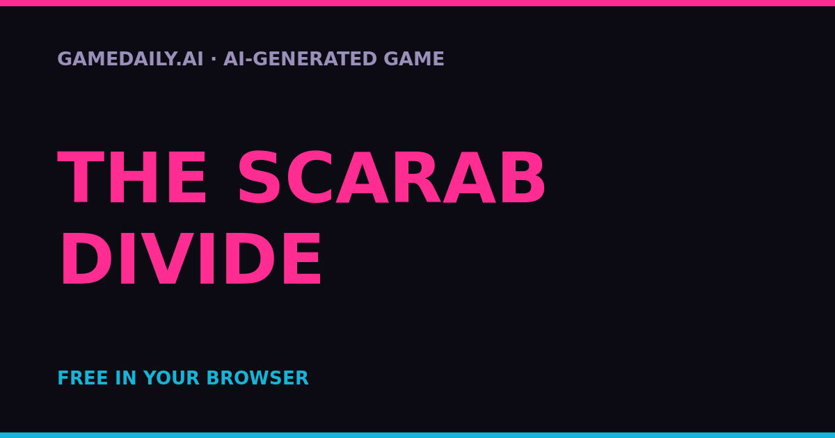 The Scarab Divide — AI game thumbnail
