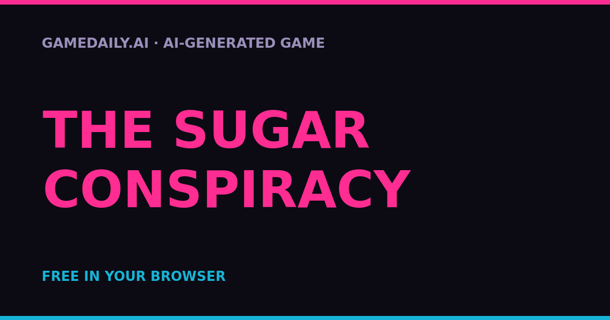 The Sugar Conspiracy — AI game thumbnail