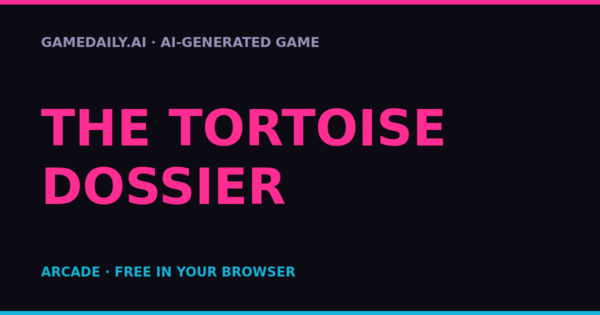 The Tortoise Dossier — AI game thumbnail