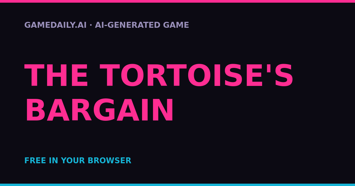 The Tortoise's Bargain — AI game thumbnail