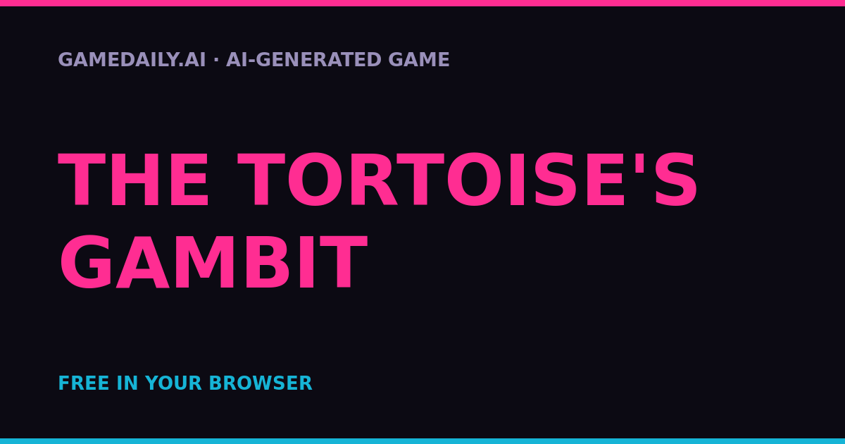 The Tortoise's Gambit — AI game thumbnail