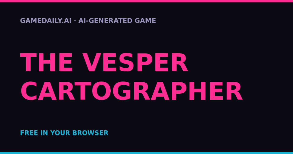 The Vesper Cartographer — AI game thumbnail