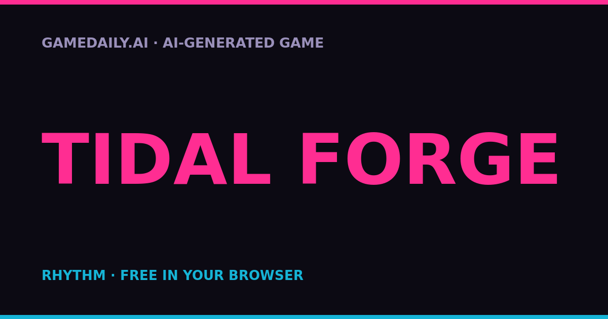 Tidal Forge — AI game thumbnail