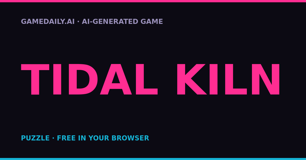 Tidal Kiln — AI game thumbnail