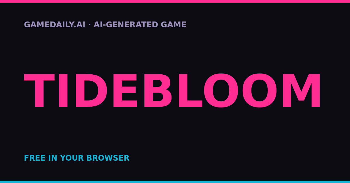 Tidebloom — AI game thumbnail