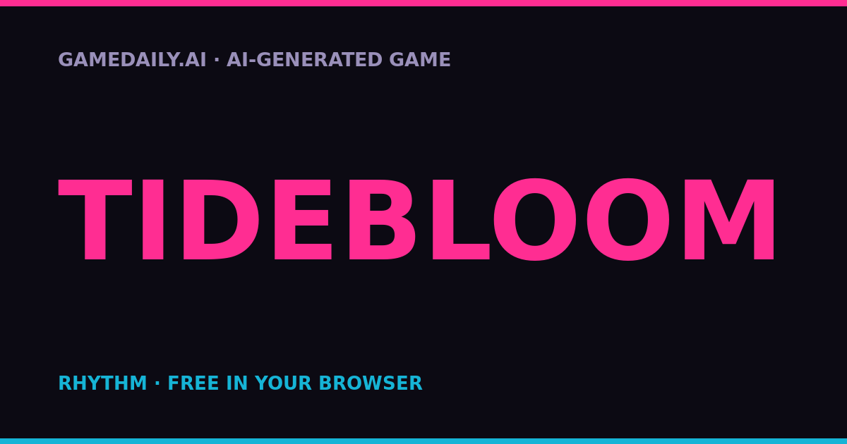Tidebloom — AI game thumbnail