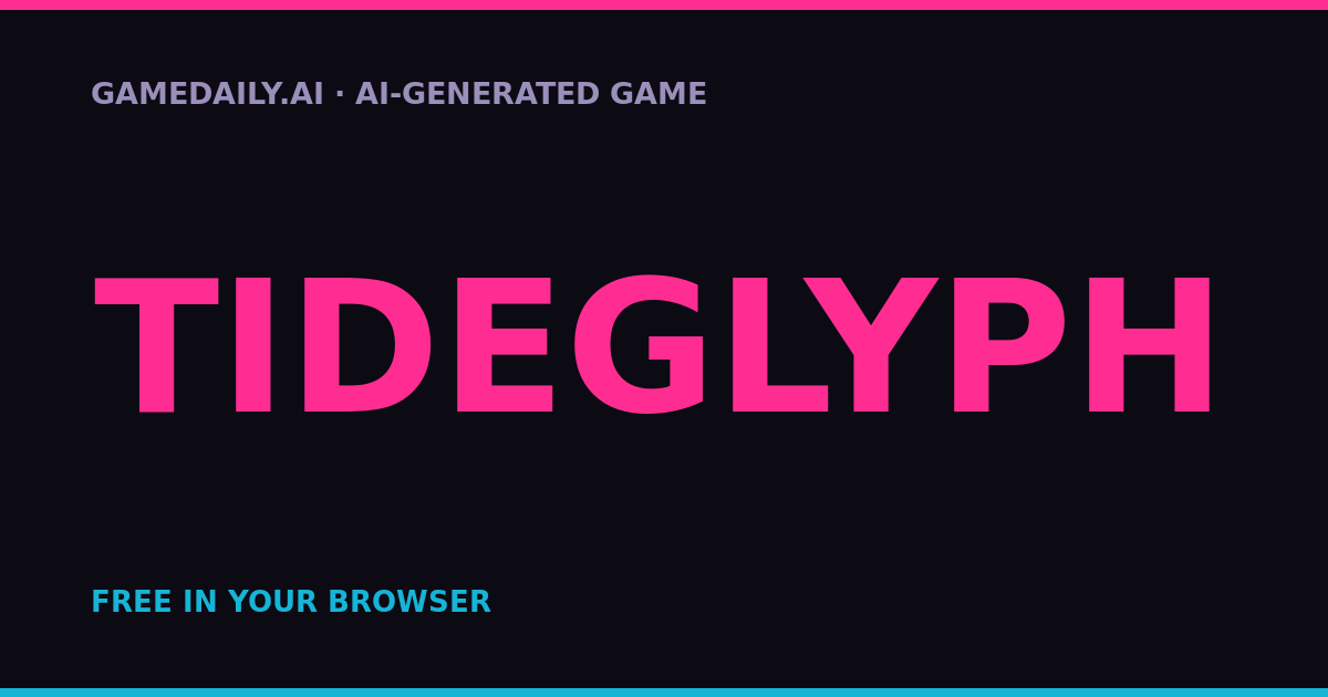 Tideglyph — AI game thumbnail